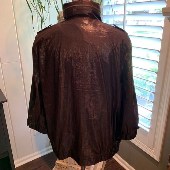 CHICO’S Brown Cropped utility Jacket - Picture 3 of 8